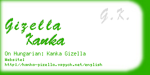 gizella kanka business card